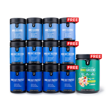 Load image into Gallery viewer, Complete Gut Health Stack 3-Month Supply + 1 Stack Free + 1 Free Inno Greens