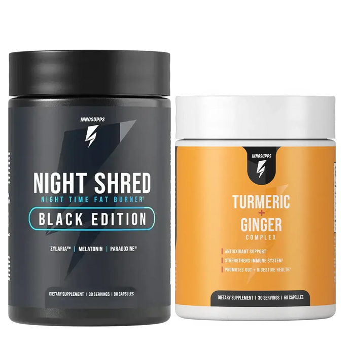 Night Shred Black AU & Turmeric + Ginger Root Complex