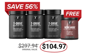 Special Offer 3 Bottles of T-Drive + 1 FREE Nitro Wood